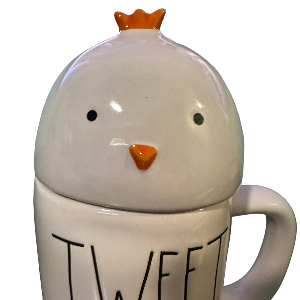 RAE DUNN “TWEET HEART” MUG WITH REMOVABLE CHICK TOPPER - Picture 4 of 9